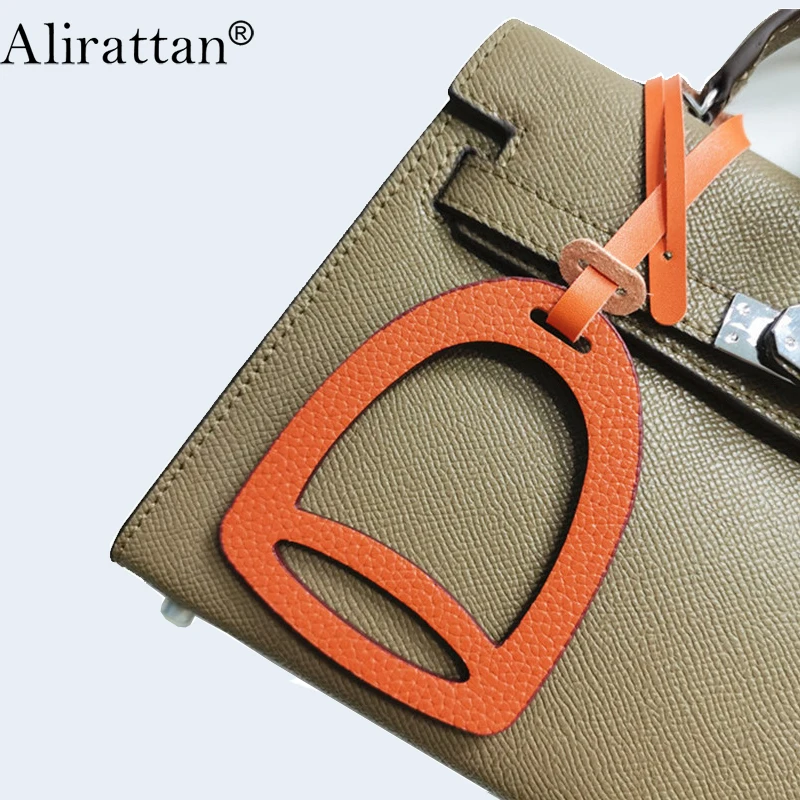 Alirattan Trendy New Genuine Leather Charm Custom 2025 Women Fashion Designer Customized Pendant Bag's Hawk Ornaments