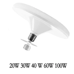 Bombilla fluorescente E27 Led para el hogar, lámpara de 220v, bombillas de iluminación para interiores, redondas, superbrillantes, luces con forma de OVNI para sala de estar, lámparas de techo Led