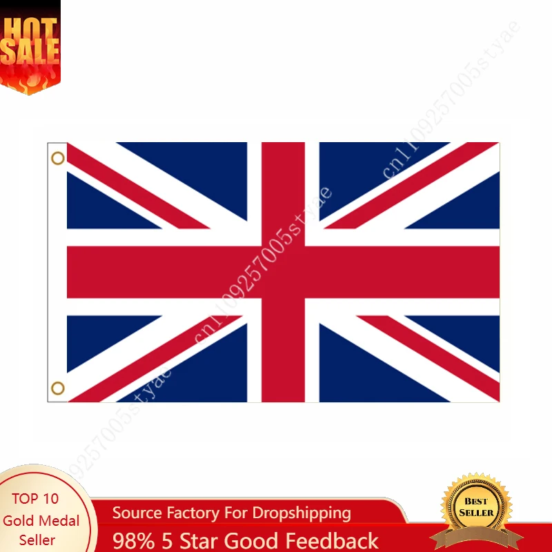 The United Kingdom of Great Britain and Northern Ireland Flag National Flags Wall Decoration 90x150cm GBR United Kingdom UK