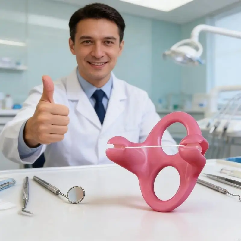 

Hands Proof Flosser Tool for Easy and Convenient Dental Care with Ergonomic Design Suitable for Home Office Travel 37JD