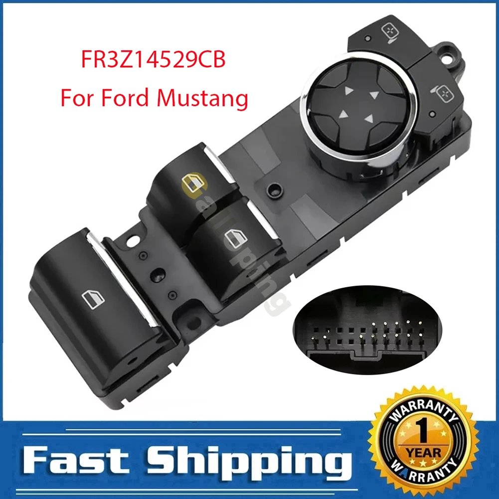 Electric Power Master Window Switch Control Regulator Button For Ford Mustang 15 16 17 18 19 20 2021 FR3Z14529CB Car Accessories