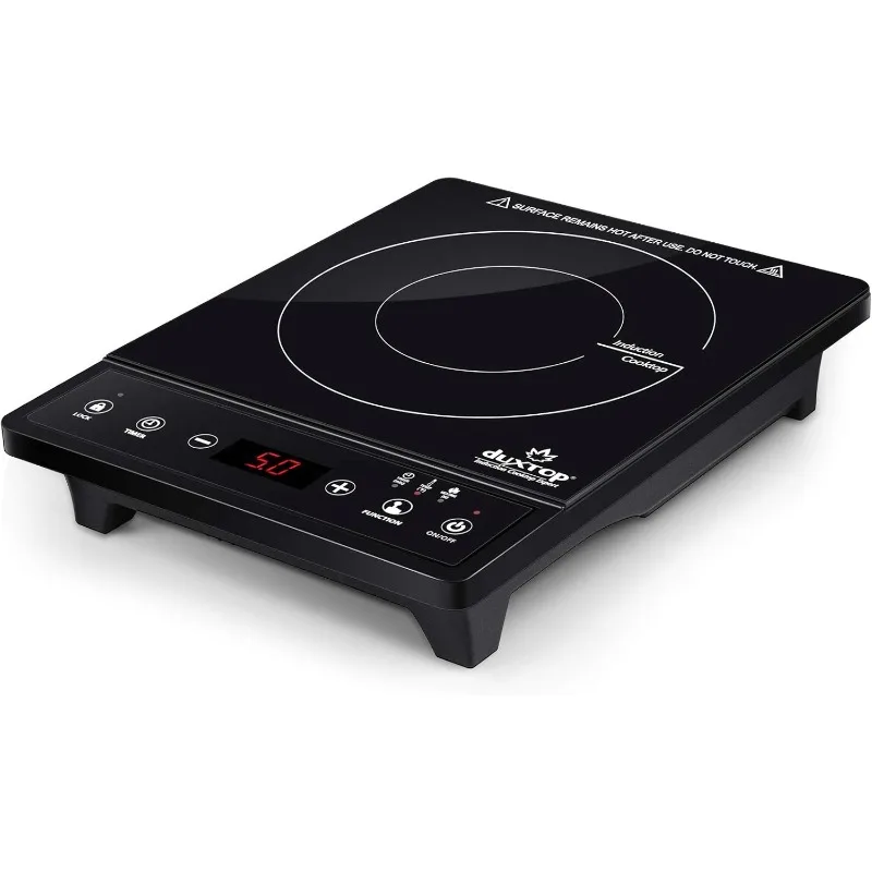 Portable induction cooker, countertop burner, induction cooker with timer and sensor touch, 1800W