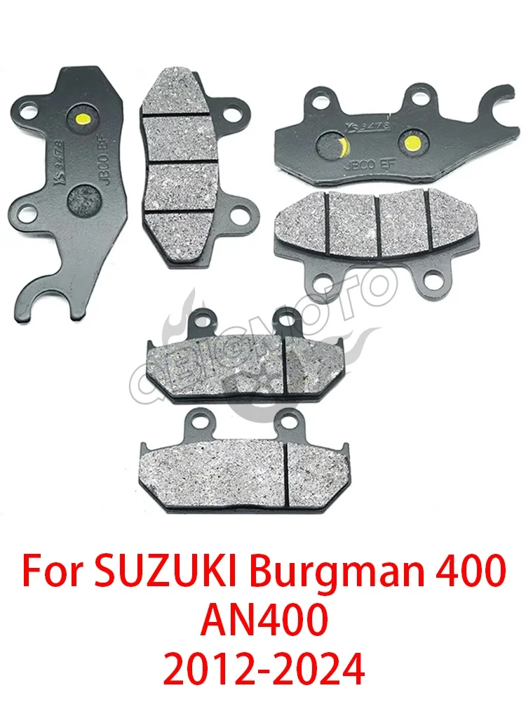 Pastillas de Freno Delanteras y Traseras para Motocicleta AN400 2024 para SUZUKI Burgman AN 400 Burgman400 Burgman-400 AN-400 2023 2022 2021 2020 2019-2012