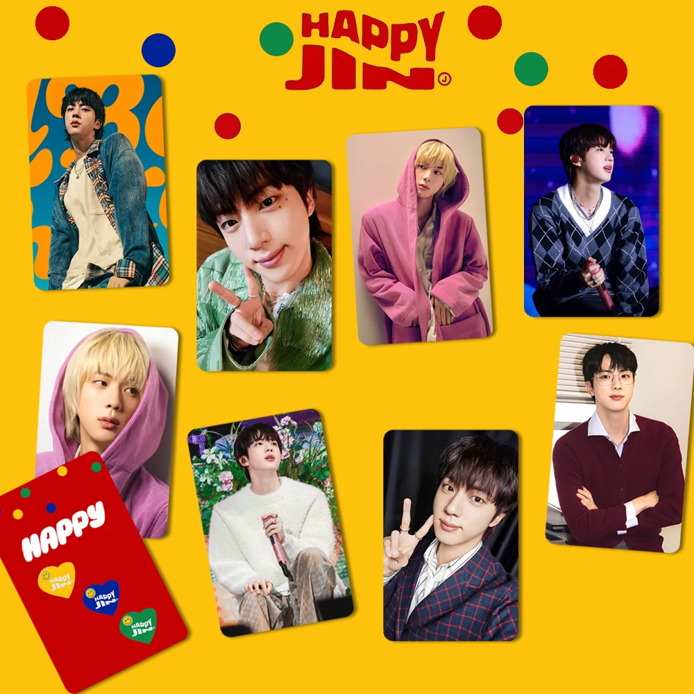 10 adet/grup Kpop Fotocard Holografik Lazer Fotoğraf Baskı Resimleri Kartpostal MUTLU KOŞU VAHŞI Hayranları Hediyeler Aksesuarları Merch