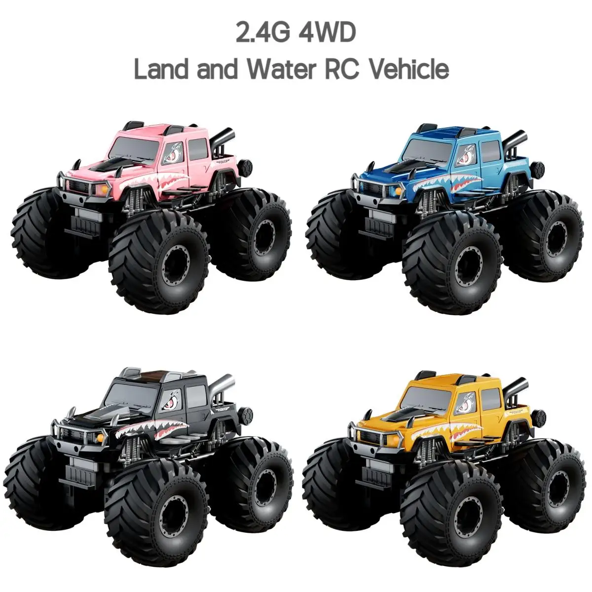 

2.4G 4WD Amphibious RC Car Off Road Waterproof Remote Control Cars JJRC Q215 Climbing Vehicle Drift Monster Truck for Kids Toys