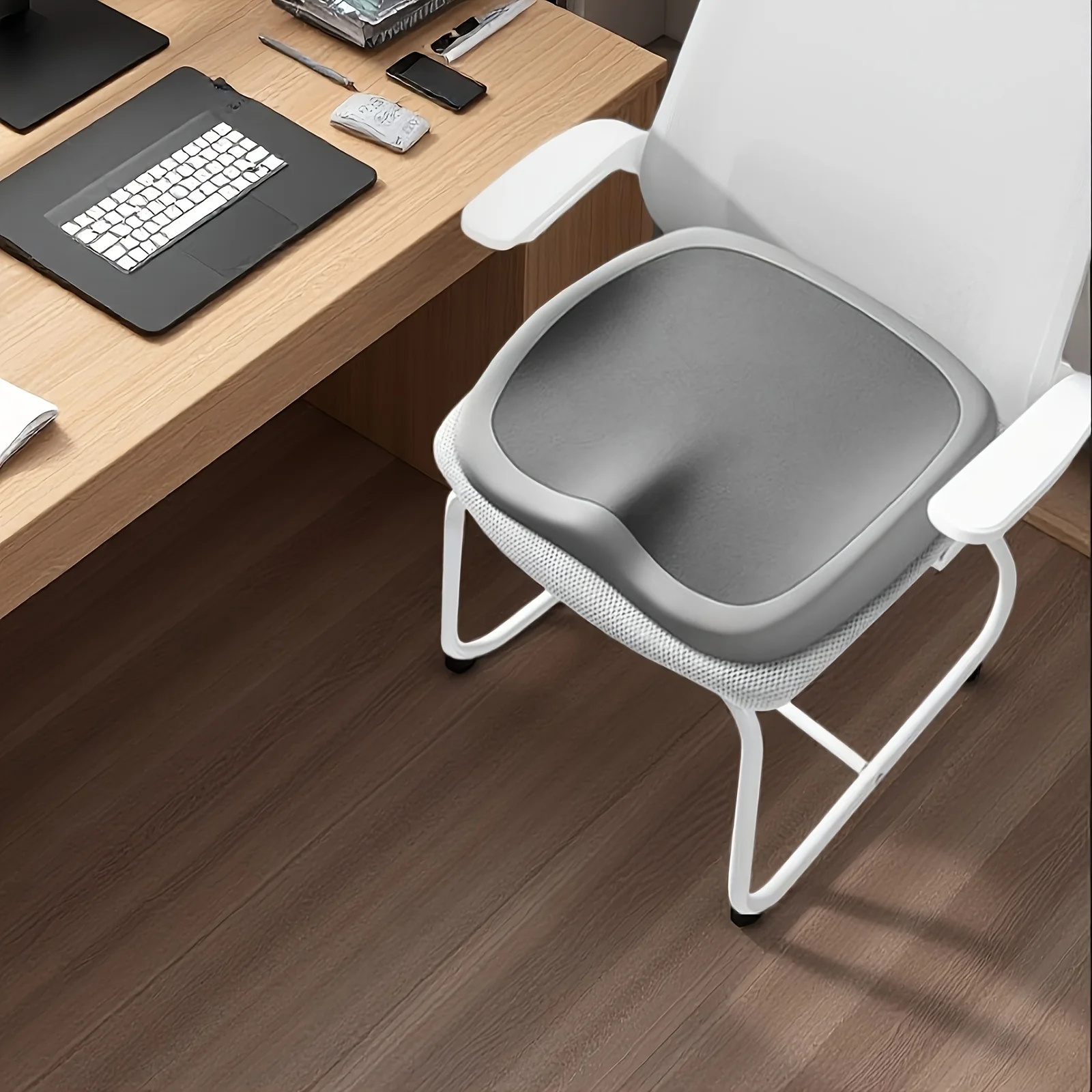 Single Piece Memory Foam Cushion for Office Chairs,Ergonomic Designed for Maximum Comfort During Extended Sitting Periods