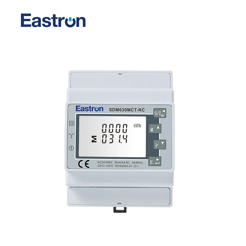 SDM630MCT-RC + 3pcsESCT-RC100/RC150 Three Phase Three Wire Rogowski Coil Energy Meter