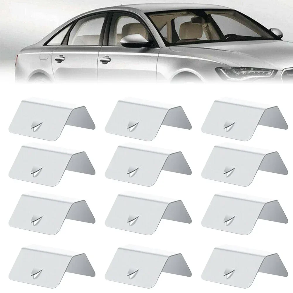 Car Part Fast Delivery Replacement Parts Clips Car Wind Rain Deflector Front Stainless Steel 8PCS / 12PCS High Quality