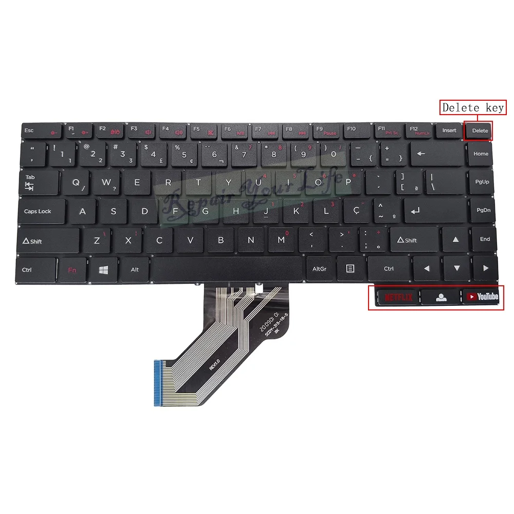 Imagem -06 - Pt-br Teclado Brasil para Notebook Positivo Motion I34128b Teclado Português Abnt2 Yxt-9189 Scdy31518-1 Scdy-315-185 Novo