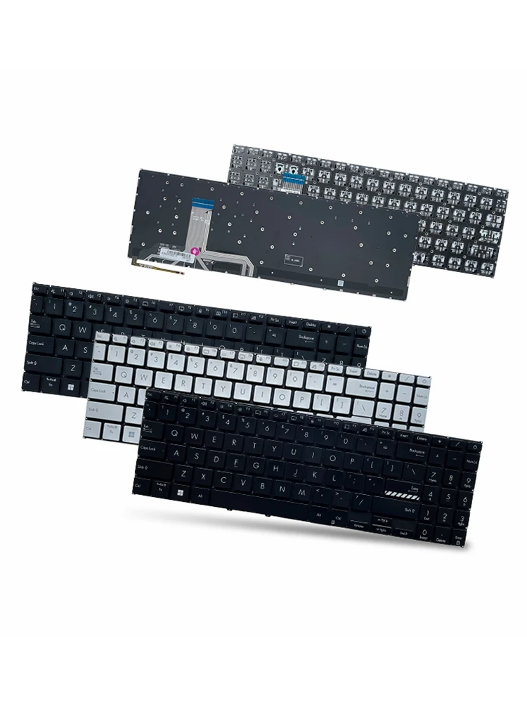 Klawiatura RU/US do ASUS Vivobook P1562CV X1603/Z/ZA K6602Z M1503Q M1603Q M1605X X1503ZA X1605V X1502/ZA/VA M1502 B1502/CBA — zdjęcie 2