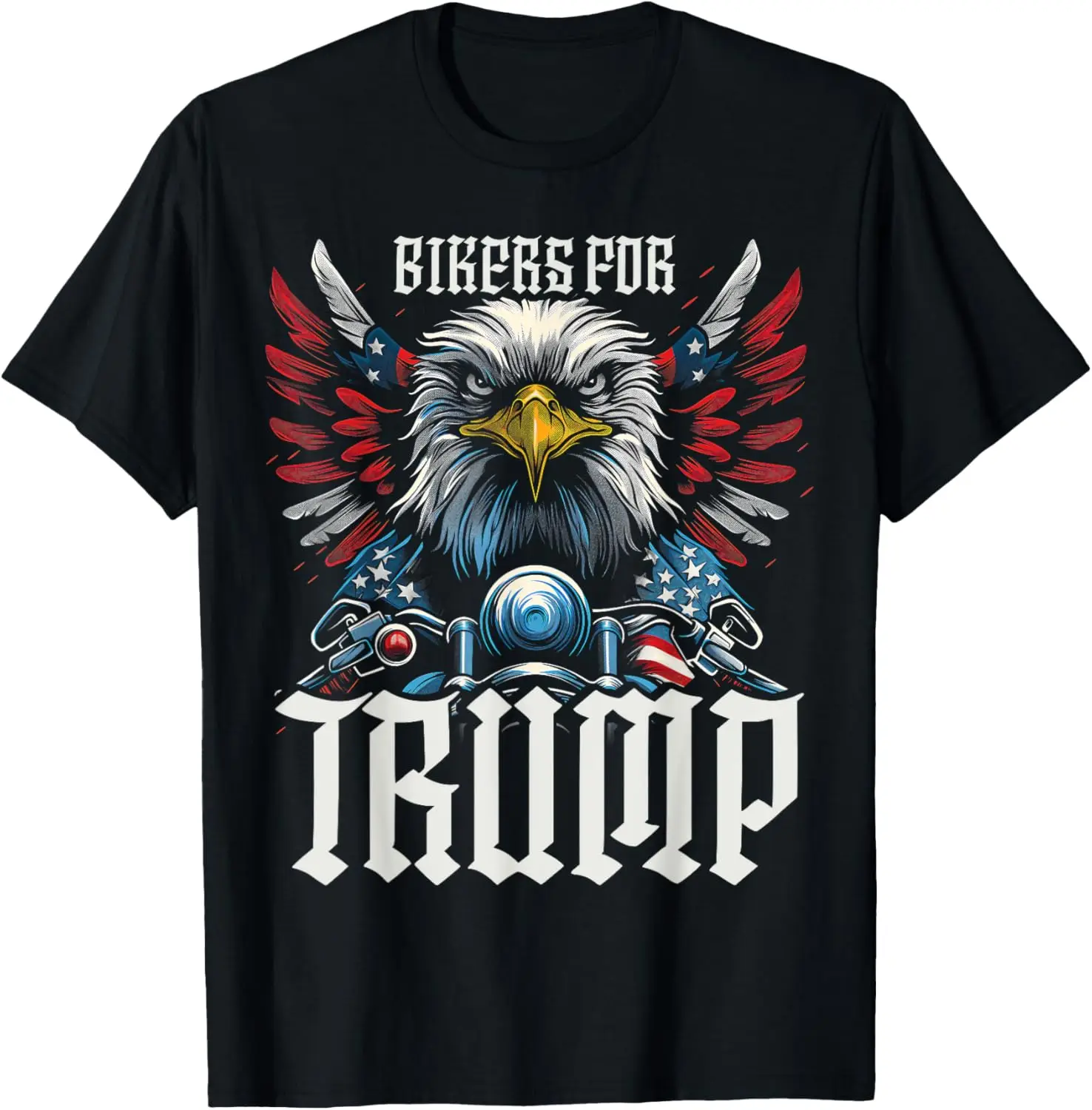 

Epic USA Flag Eagle Bikers For Trump 2024 T-Shirt Motorcycle
