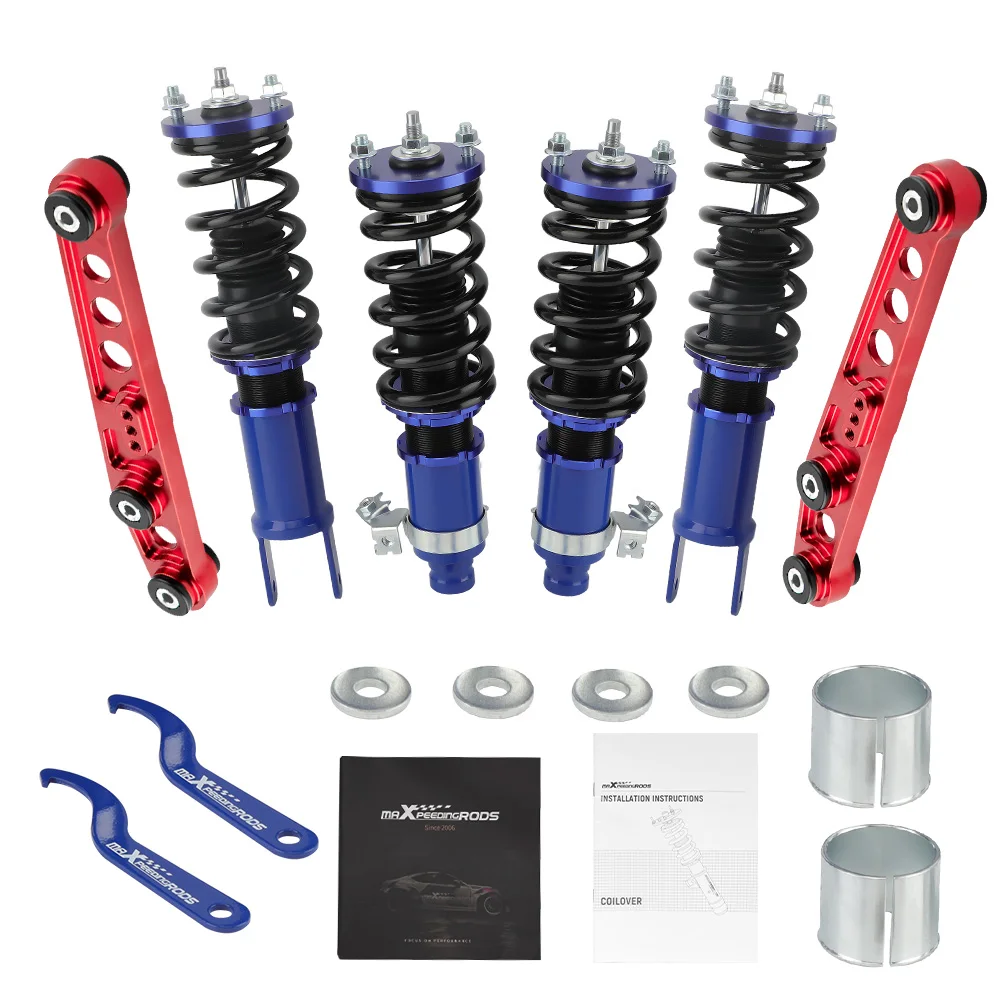 

Front & Rear Coilovers + Rear Lower Control Arm Kit for Honda Civic 1992-1995