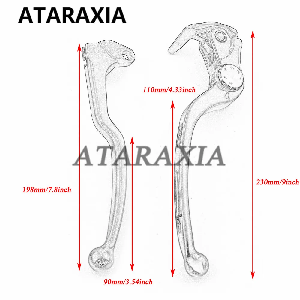 Motocyklowe prawe i lewe dźwignie sprzęgła hamulca do Suzuki GSX-R GSXR 600 750 GSXR600 GSXR750 GSX-R600 GSX-R750 K4 2004 2005 04 05 — zdjęcie 6