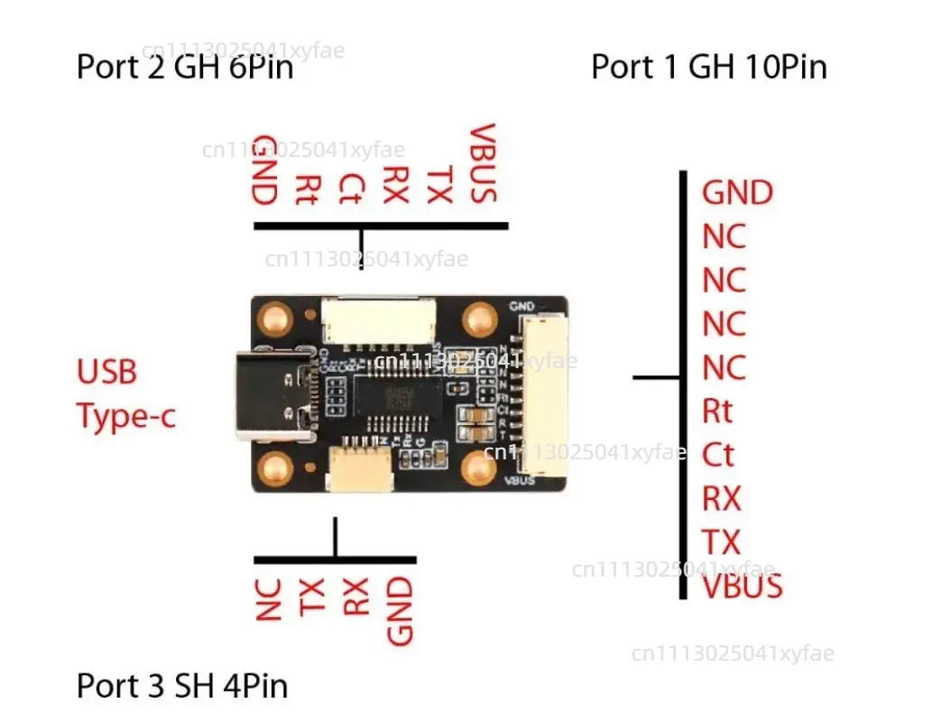 18060 UART to USB Adapter Type-C Module for GPS Data Transmission