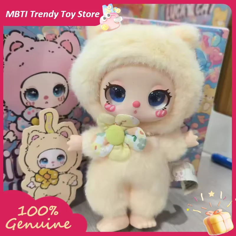 

Liila Lucky Cat Blind Box Garage Kit Kawaii Kids Cartoon Toy Mystery Gift Fashionable Christmas Present for Trendy Collectibles