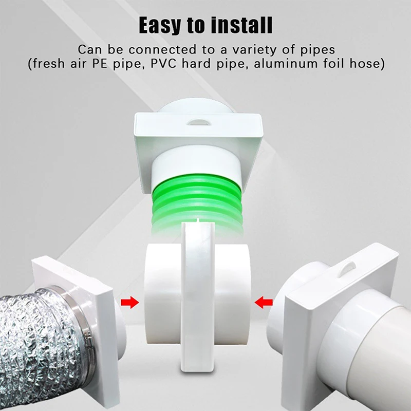 

User Friendly Washable Duct Air Filter For PVC And PE Pipes Reusable Sponge Net Supporting Efficient Ventilation 110MM 160MM