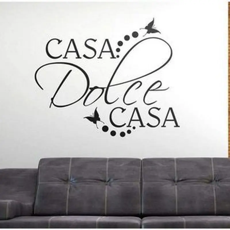 Italian CASA Dolce CASA   Wall  Stickers Decal Decor Vinyl  removable  self-adhesive