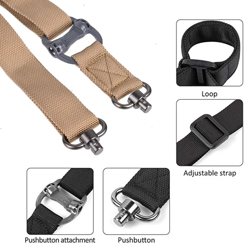 Magpu MS4 Sling QD Mount Tactical Rifle Slings Ruger 10/22 Nylon Gun Strap Metal Safety Straps HK416 Ruger 10/22 AR10 AR15