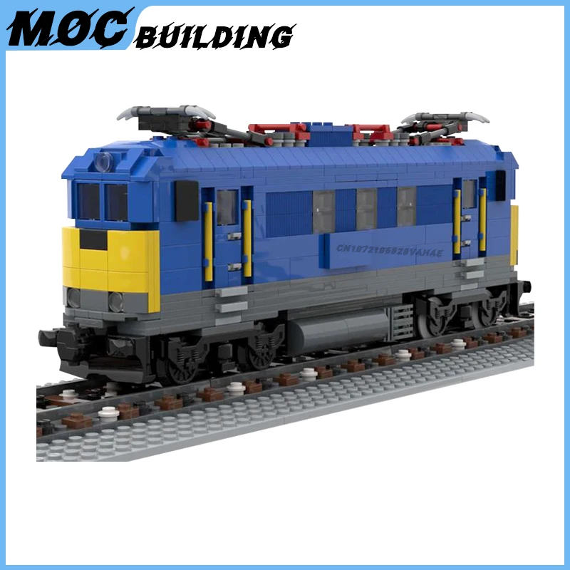 MOC City High-Tech Transport Vehicle German Airport Express Train Model Building Blocks Hungaria Wagon DIY Bricks Xmas Toys Gift