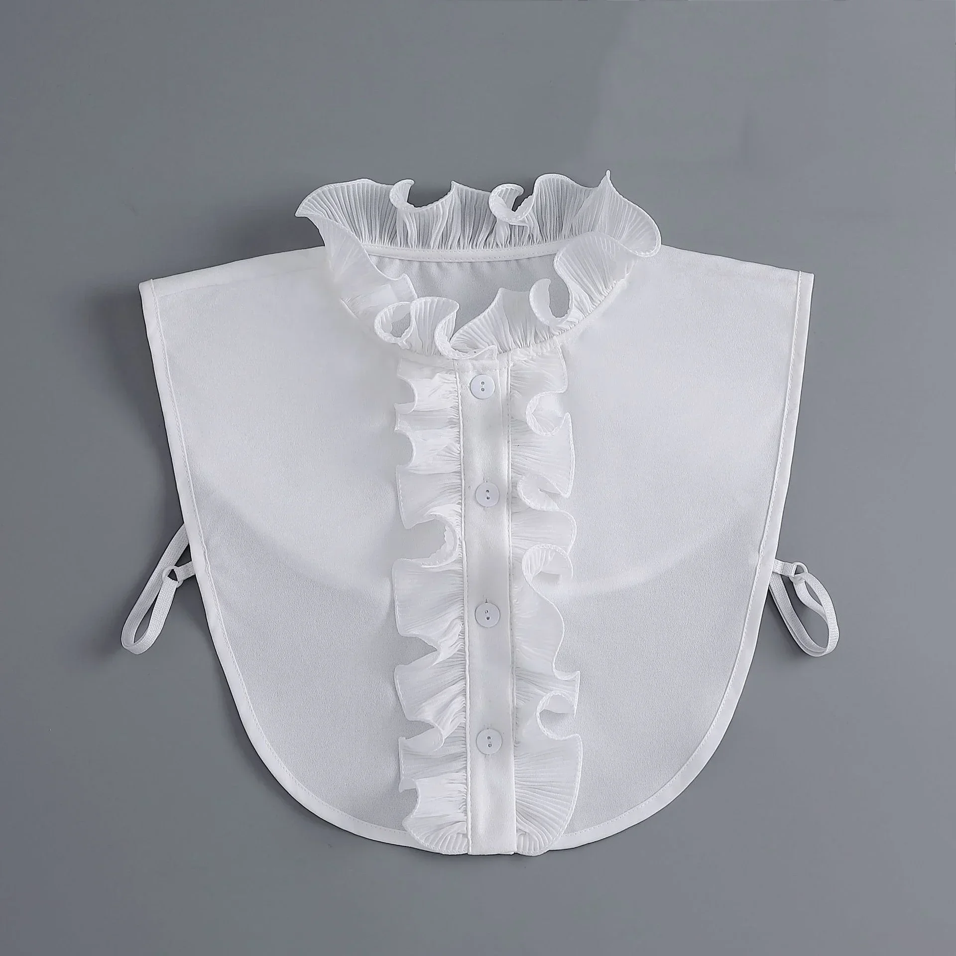 Collar falso con soporte coreano para mujer, camisa, lazos delanteros, cuello desmontable, vestido, suéter, cuello falso, accesorio Fuax Cols para niñas