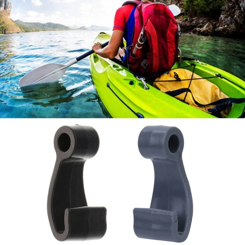 6Pcs Multifunctional Plastic Snap Fasten Rope Hooks Clips For Inflatable Boat Fishing Raft Marine Boat Cover Kayak Accessories