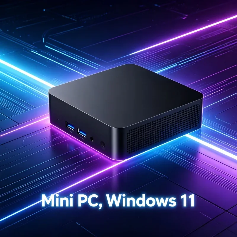 Mini PC I3-6100 con Windows 11, DDR4 16GB/32GB RAM, 1TB/2TB SSD, WiFi 6, Computadora de Escritorio Portátil para Negocios, Estudio y Entretenimiento