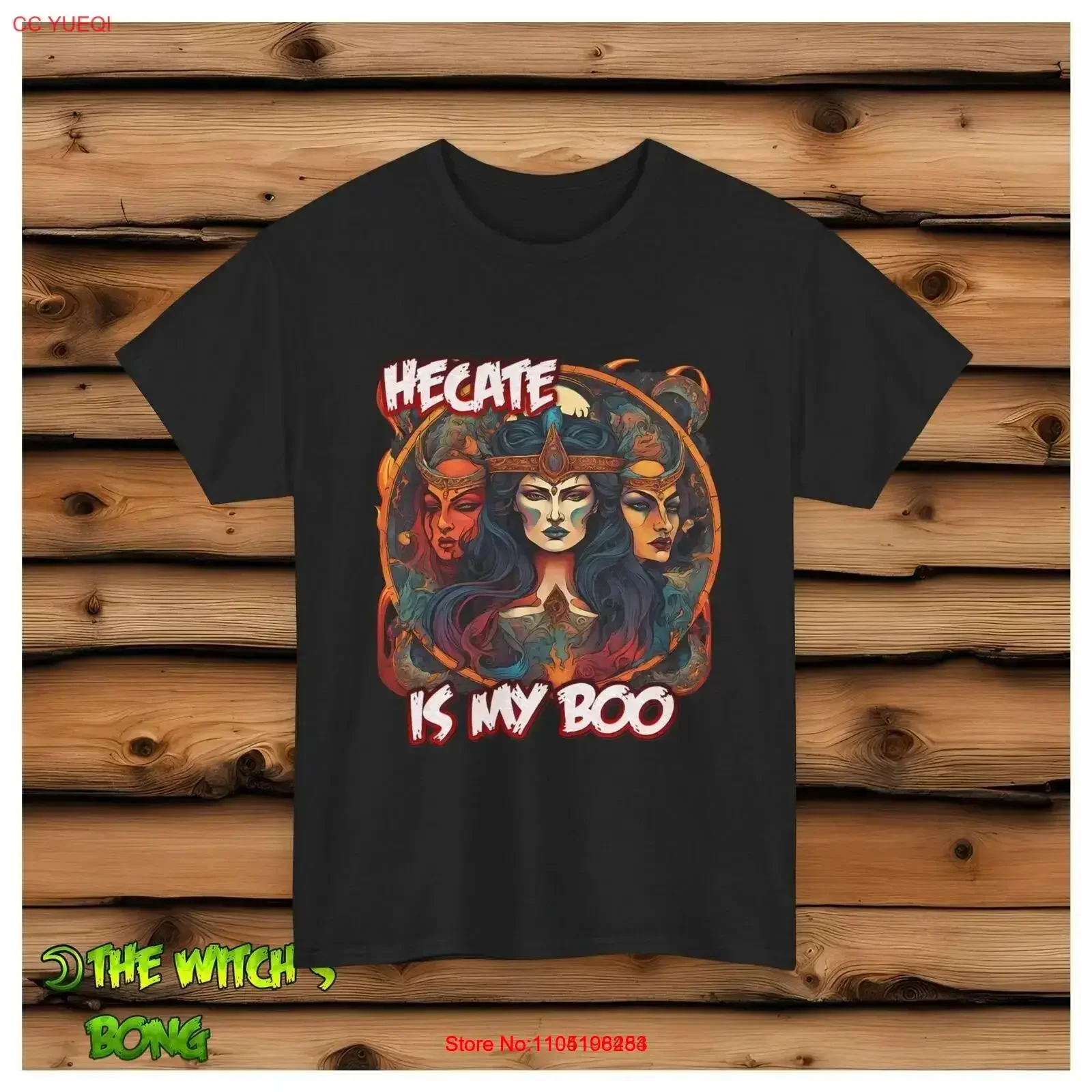 

Hecate Is My Boo Wicca Pagan T Shirt Witchy Occult Clothing vintage Washed Top For Everyday Wear Slightly Versatile homme