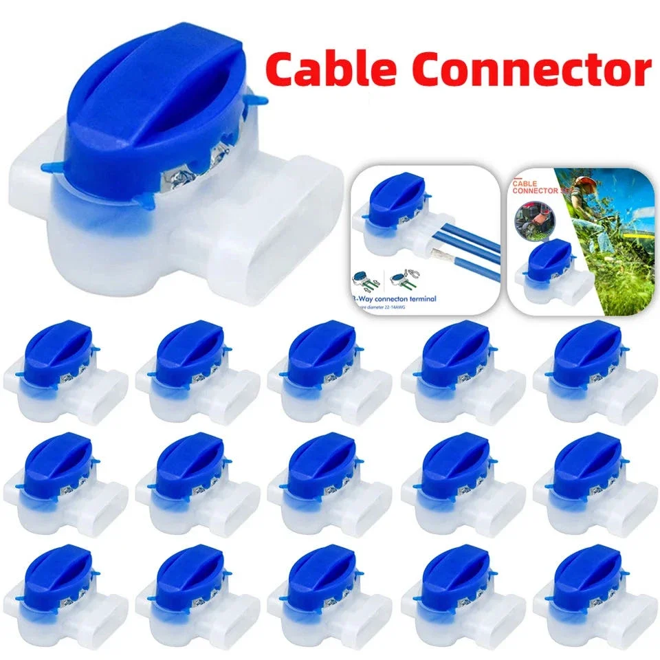 100-10pcs Cable Connector for Robotic Lawnmower Terminal 3 pin Electrical IDC 314 Wire Connectors Robotic Lawn Mower Connectors