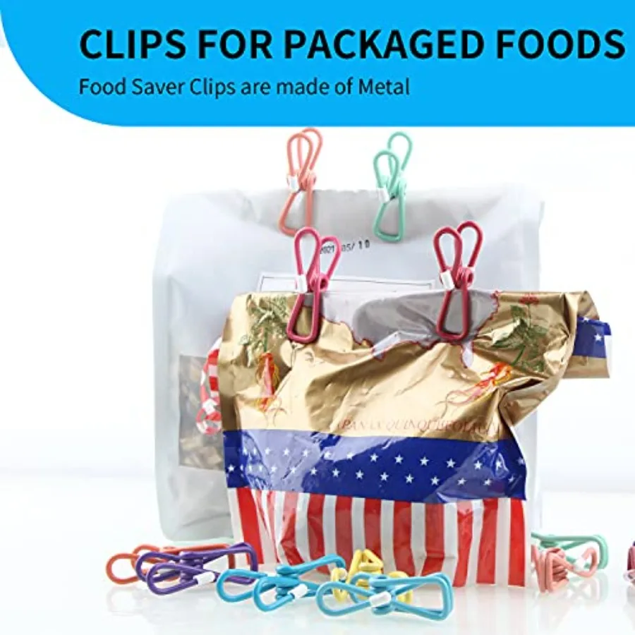 رقاقة Clips30PCS PVC المواد المغلفة تغليف المواد الغذائية كليب كليب حقيبة ClipsBag ClipsClips ل PackageChip ClipClothes دبابيس مختلط Col #2