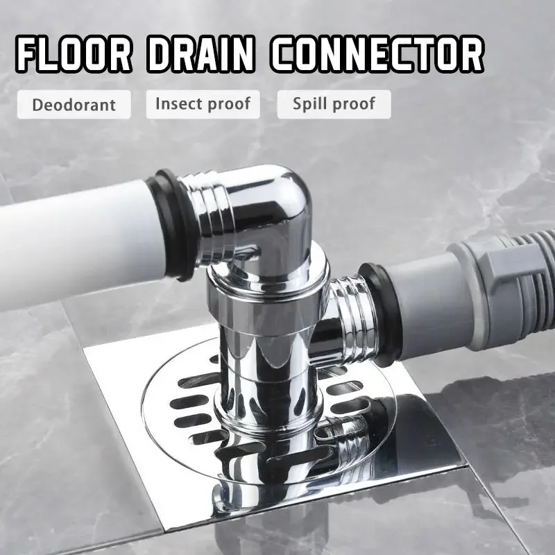 Sealed Speical Drain Floor Cover for Washing Machine Drains Special Dishwasher Connector Sewer Washroom Accessories Adapter