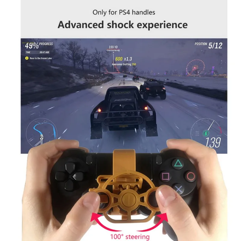 Gaming Racing Wheel Mini Steering Game Controller for 3D Printed Accessories