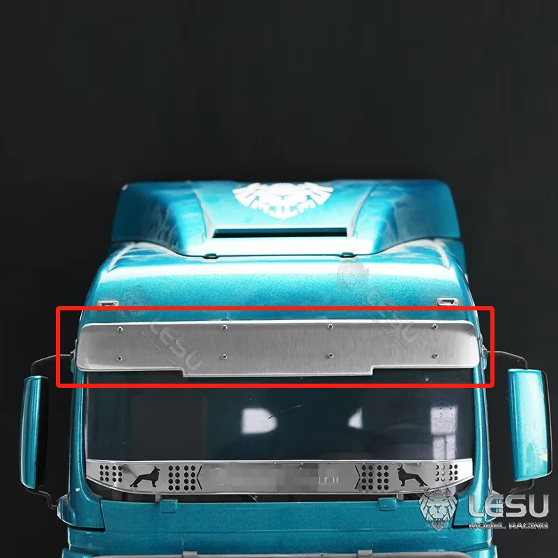 LESU 1/14 Tamiya simulation tractor truck model TGS metal cab sun visor S-1304-B