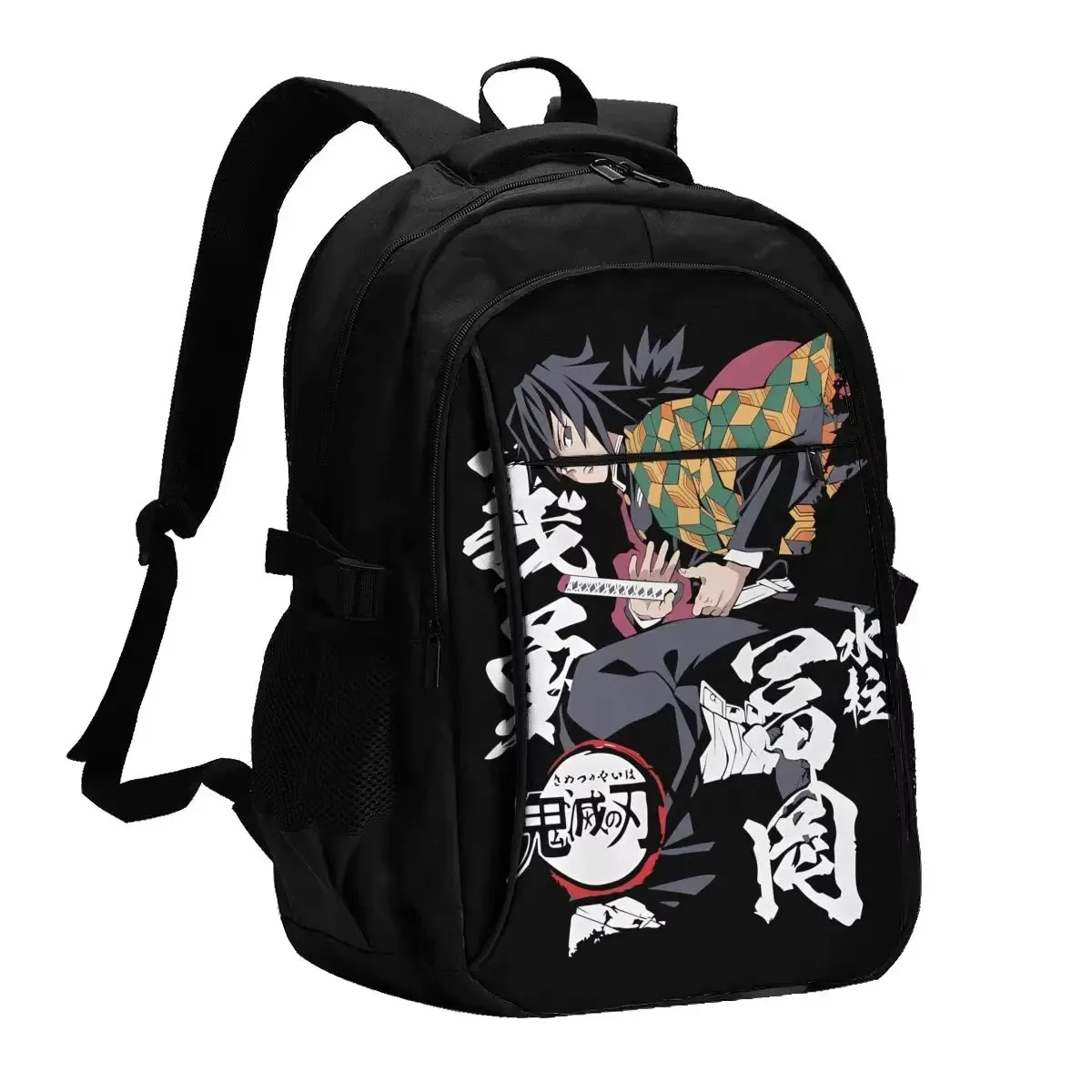 

Anime Demon Slayer Travel Laptop Backpack, Business Water Resistant Backpack with USB Charging Port, College Bag for Men & Women