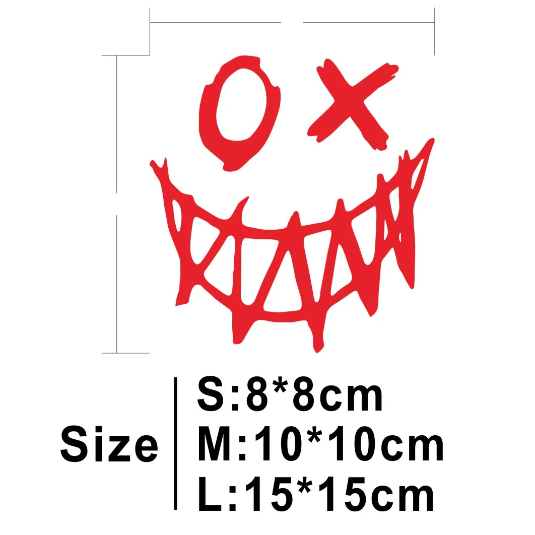 Smile Face Motorcycle Car Body Sticker Vinyl Decal Decorate Sticker Waterproof Fashion Funny Motorcycle Styling Accessories