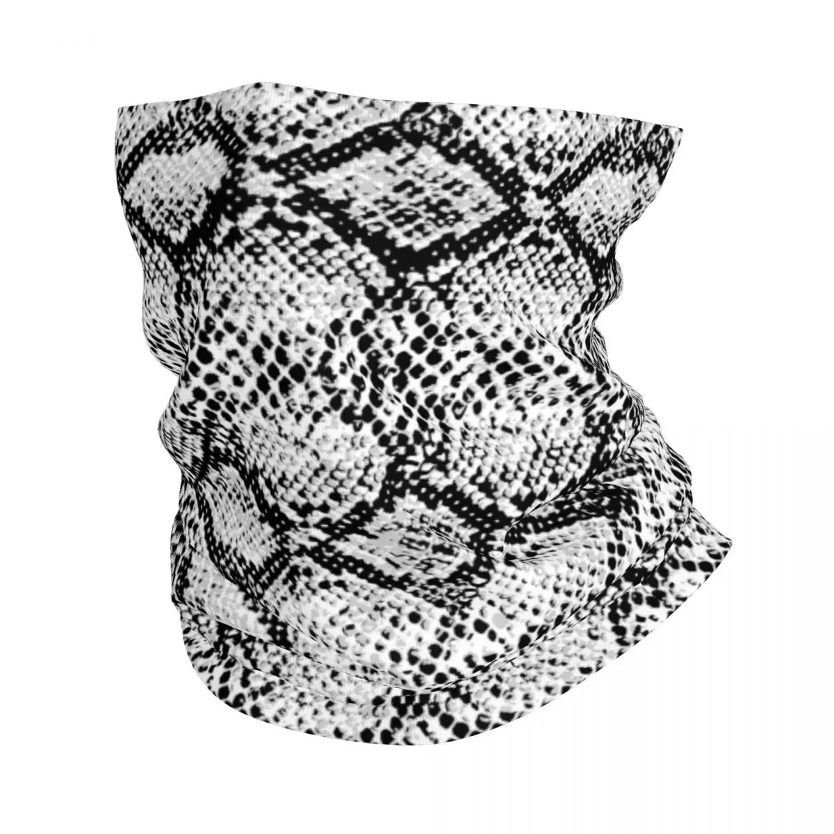 Snake Skin Pattern Retor Bandana Neck Cover Printed Balaclavas Wrap Scarf Multifunctional Headband Riding Unisex Adult Winter