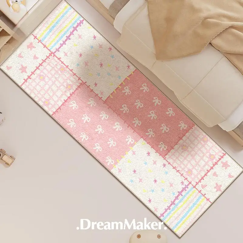 VIKAMA Cream-style Sub-living Room Carpet, Coffee Table Carpet, Floor Mat, Rental House, Children's Room, Home Decoration