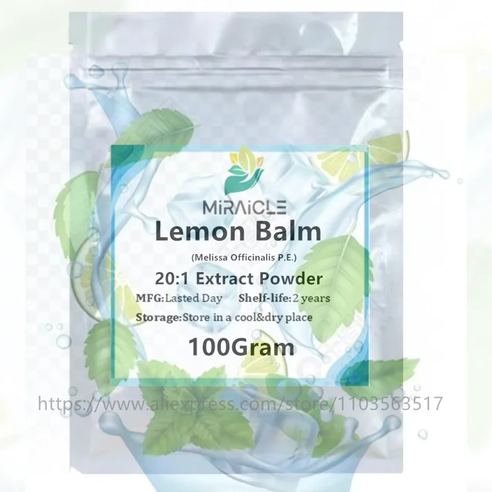 Polvo de extracto de bálsamo de limón personalizado, Melissa Officinalis P.E de alta calidad. Embalaje de bolsa de papel de aluminio para distribuidores globales