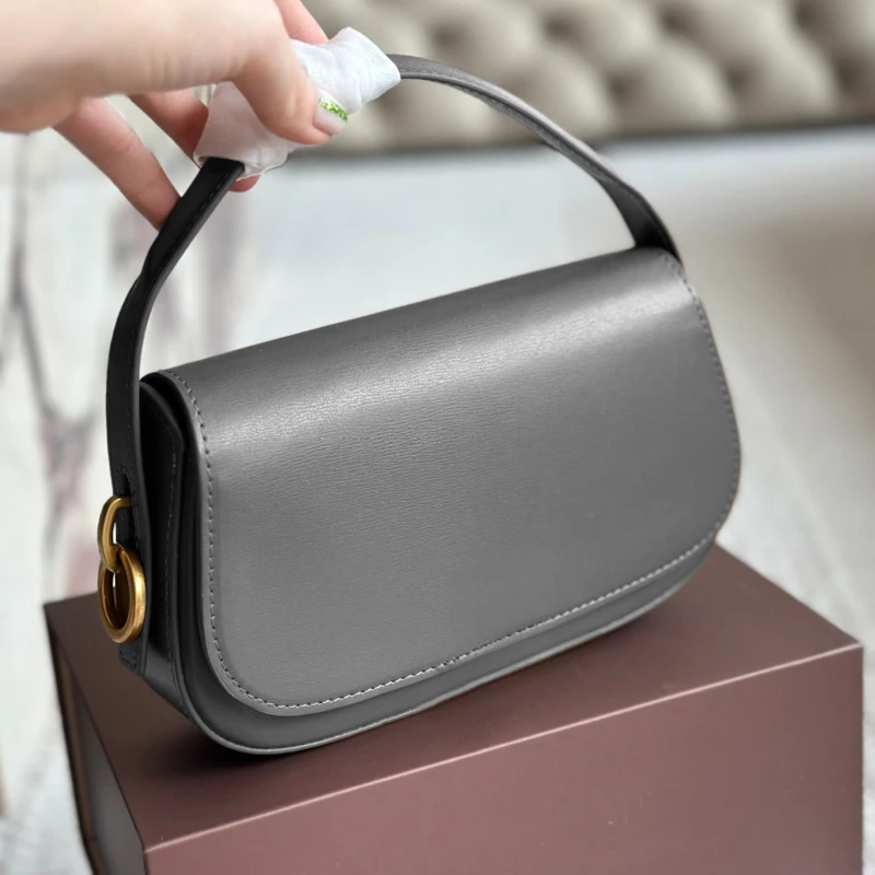 Luxury Brand Women's Crossbody Bag Famous Designer Handbags Black Bag Metal Chain Shoulder Bag Leather Shopping Shoulder Bags