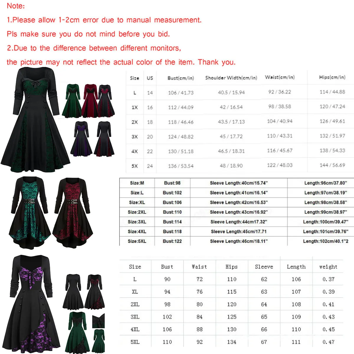 Victorian Gothic Queen Evening Dress Women Halloween Cosplay Court Costume Retro Lace Patchwork Dress Medieval Renaissance Dress