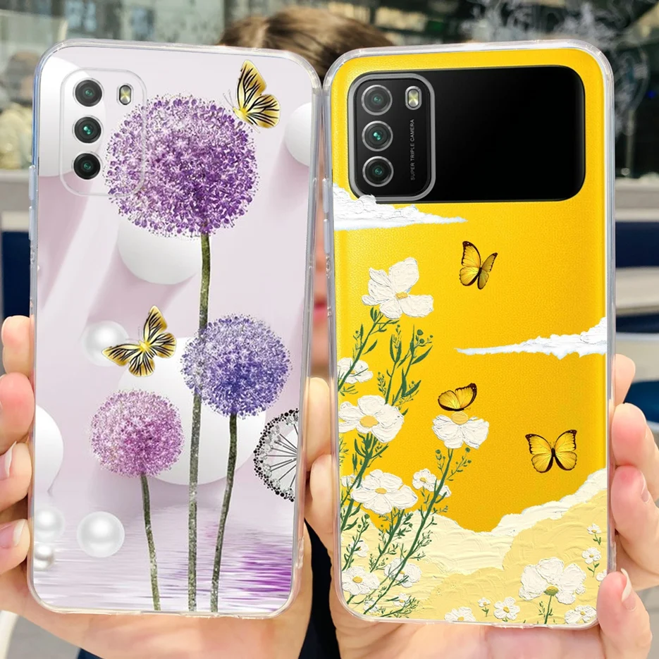 For Xiaomi Poco M3 Case New Fashion Painted Cover Silicone Soft TPU Phone Case For Xiaomi PocoM3 Poco M3 Pro 5G Back Cover Coque