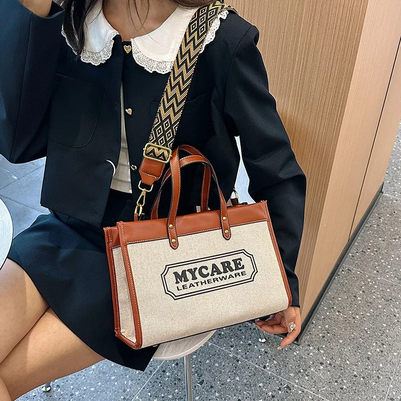 New canvas Women Crossbody Bags New Canvas Shoulder Bag Female Bag Fashion Students Simple Single Shoulder