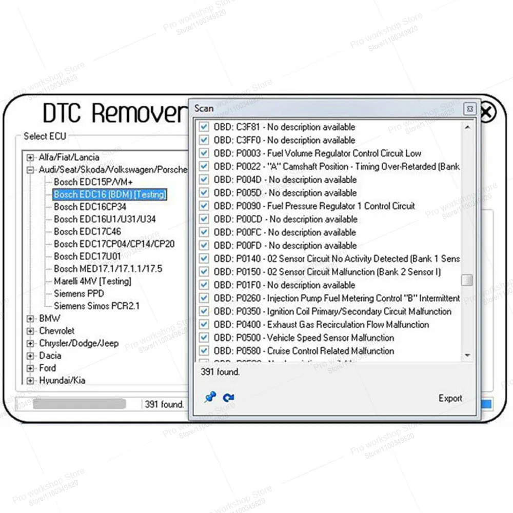 DTC Remover V1.8.5.0 For KTAG KESS FGTECH OBD2 Software MTX DTC Remover With Keygen 9 Extra ECU Tuning ECU Diagnostic Tools - view 6