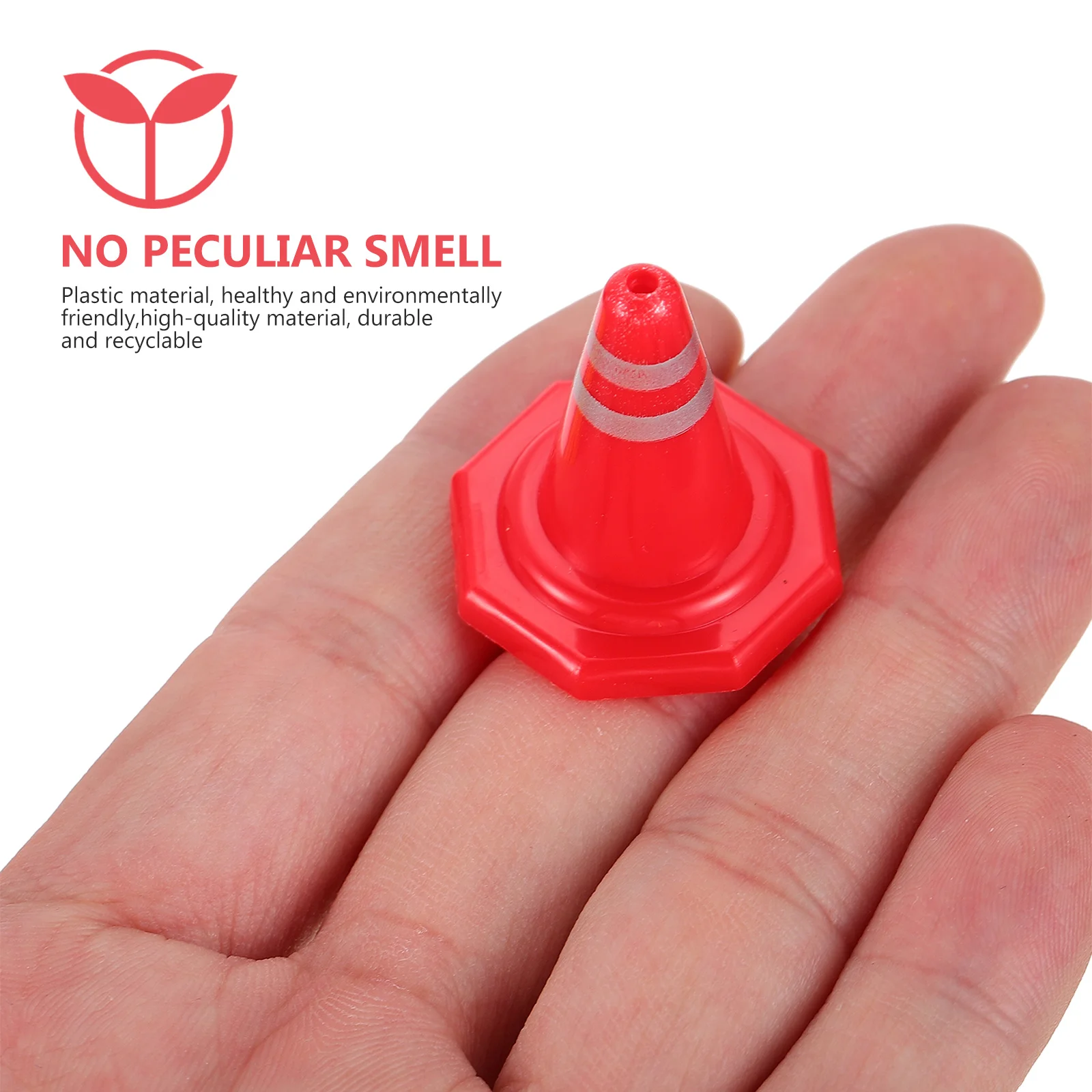 26pcs Traffic Safety Cones For Kids Mini Road Construction Sign Set Durable Plastic Educational Traffic Identification Diy Play