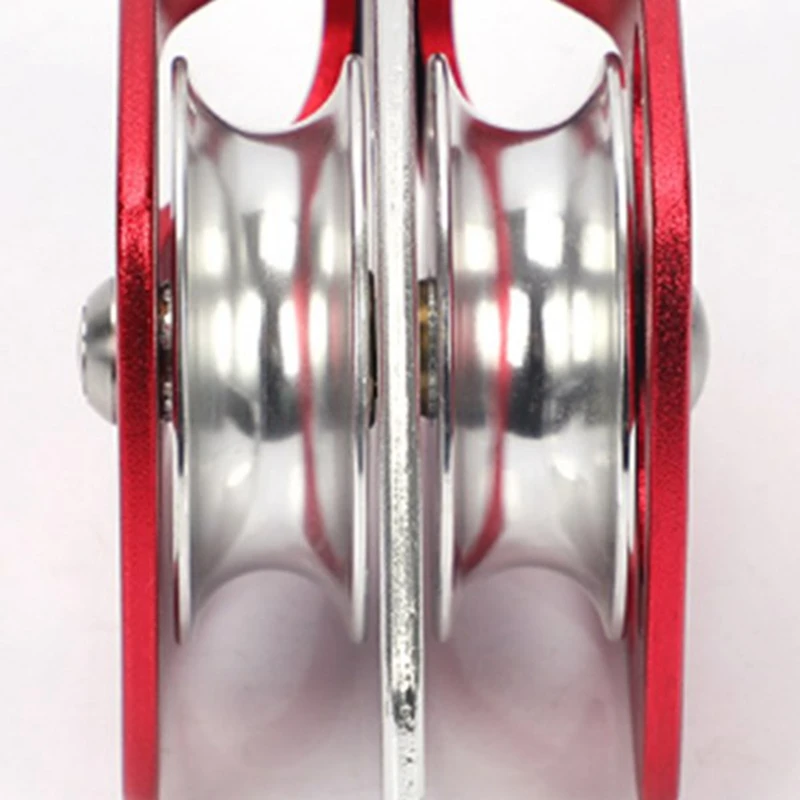 Rescue Pulleys Single And Double Pulleys With Wobble Plate Coaxial Side Plate Double Pulleys Red-A87D