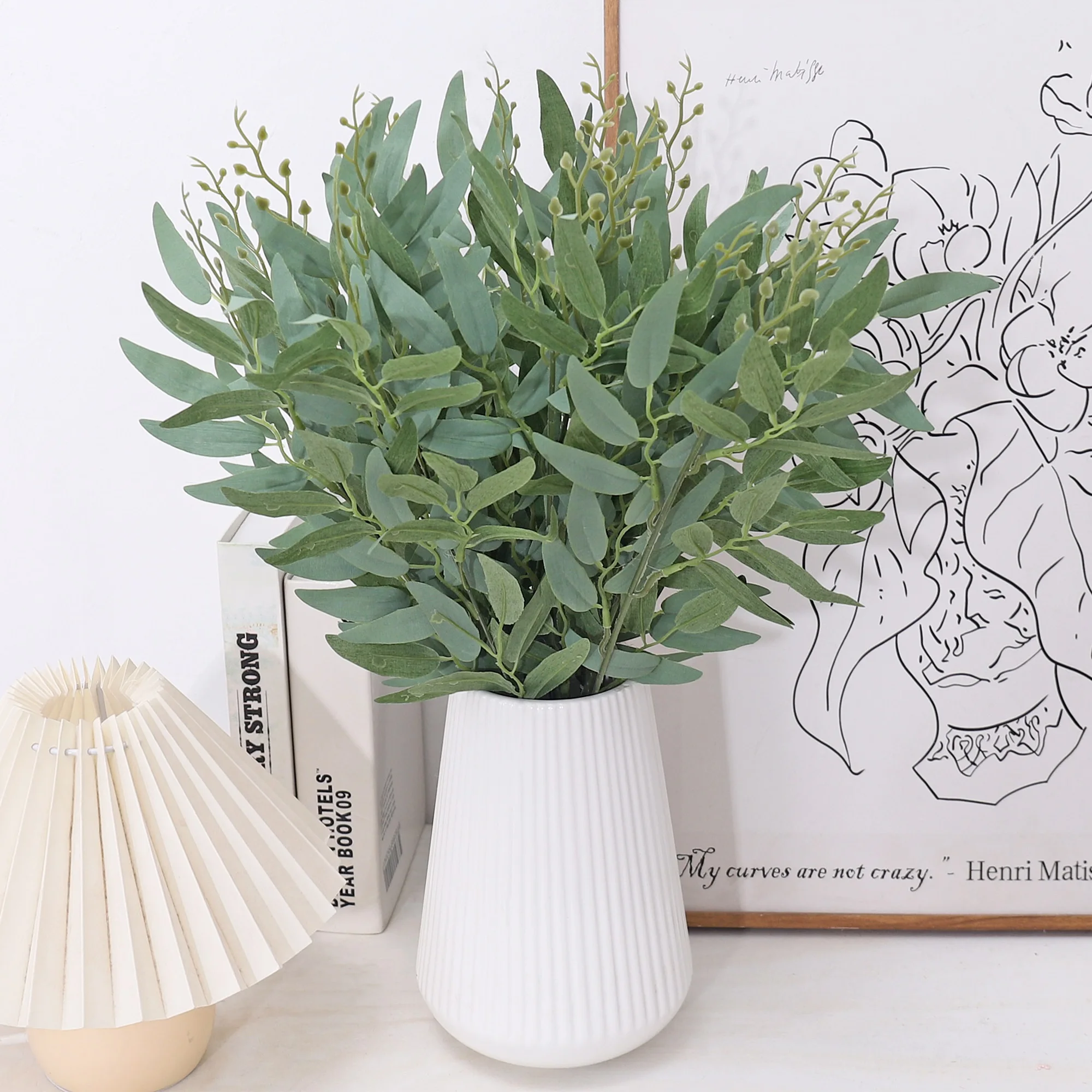 Folhas de salgueiro plantas ve - Artificial Hanging Plants avaliação e preço