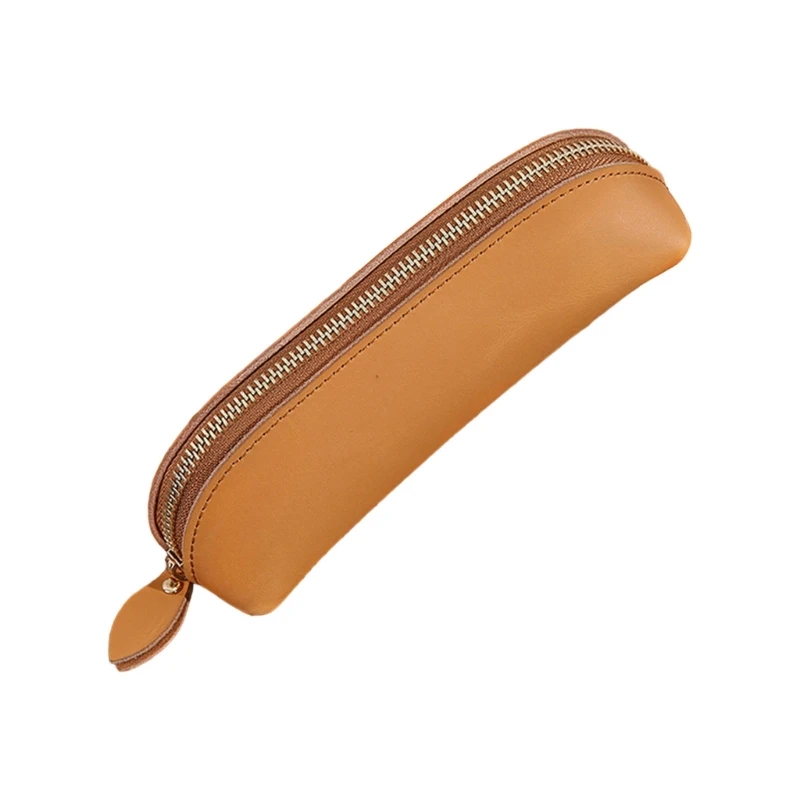 20CB Borsa per cancelleria Astuccio in pelle Astuccio per penne durevole con cerniera Borsa per trucco Astuccio per occhiali per
