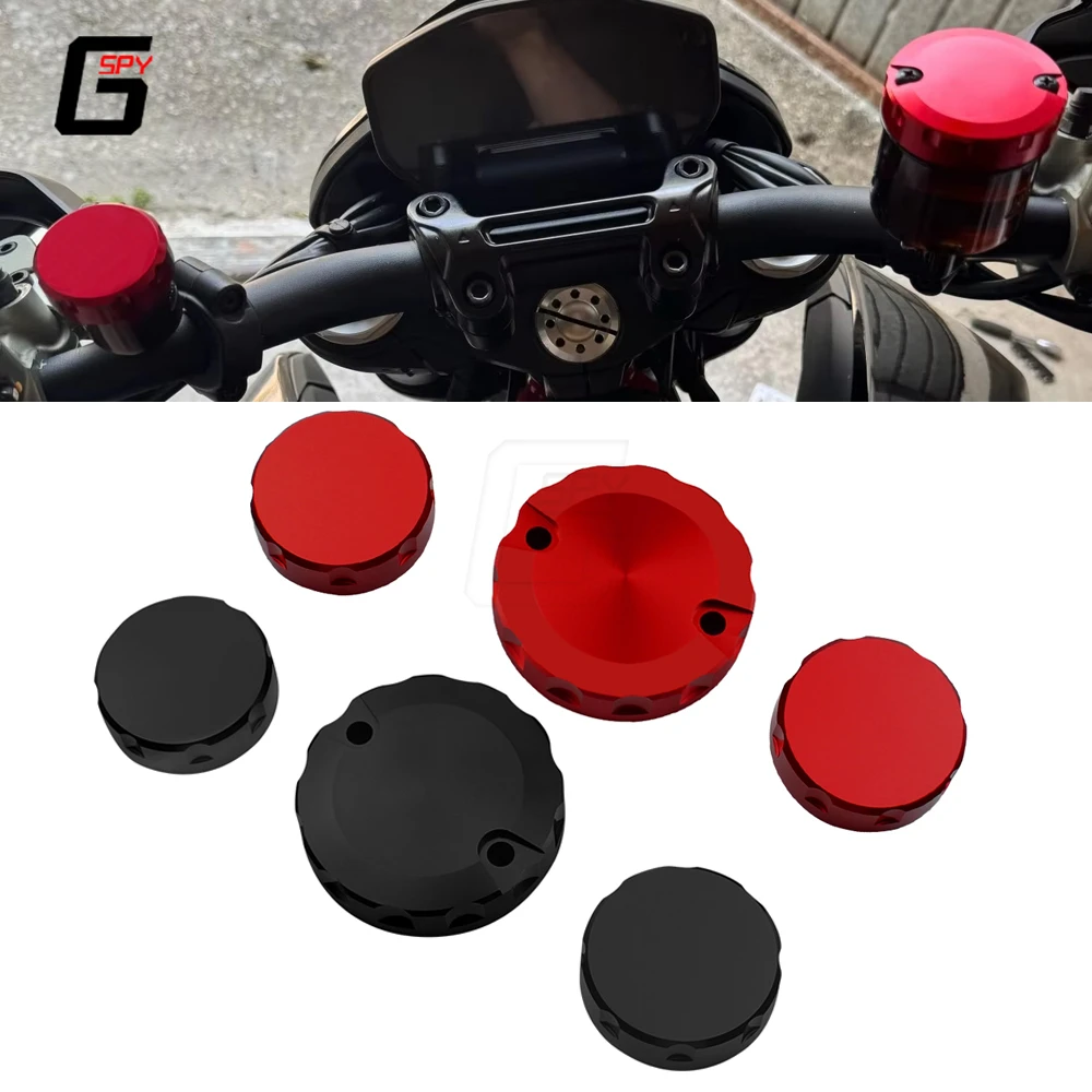 For Ducati Hypermotard 950 950SP 1100 Monster 1200 Motorcycle Front Brake Clutch Rear Brake Fluid Reservoir Cover Accessories