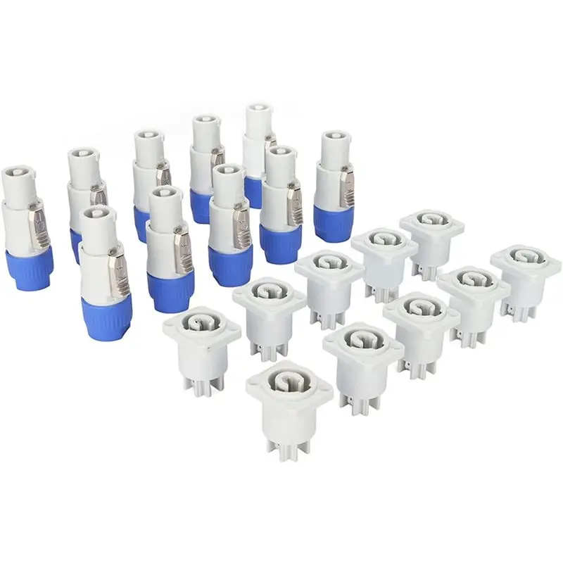 [TOP SALE] 3 Pin AC Power Con Male and Female Head Connectors, Signal Input Jack for Beam Light Stage Light Power (Output)