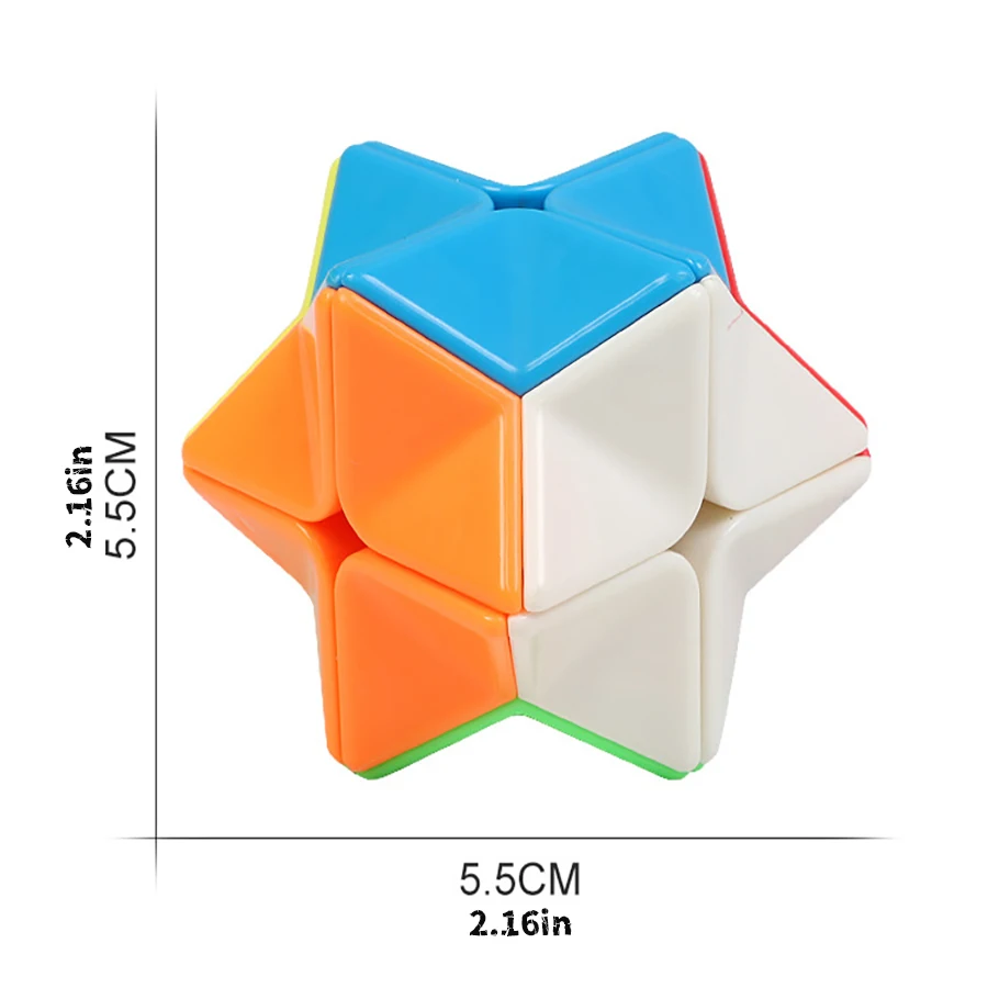 Poligono Cubo mágico 2x2 juguetes para niños rompecabezas educativos Inteligencia Brinquedos Pedagogicos Infantil wsбк рубика Zauberwürfel