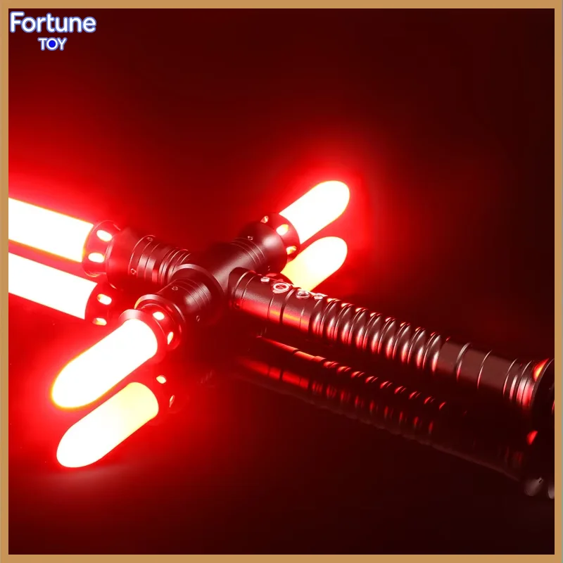 78-92cm Metal Crossguard Lightsaber Pixel Color Changing APP Control Laser Sword Luminous Toy Cosplay Prop Gift For Adults